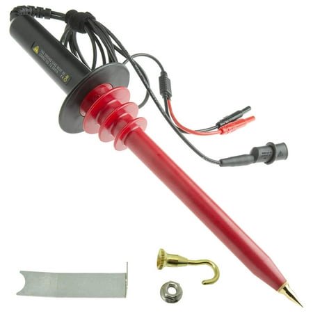 EX ELECTRONIX EXPRESS High Voltage Probe 40,000 Volts Max DC, 28,000 Volts Max AC (50/60 Hz) Red, Black