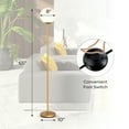 thumbnail image 2 of Gymax Glass Globe LED Floor Lamp w/ Glass Lampshade Bedroom Office, 2 of 7
