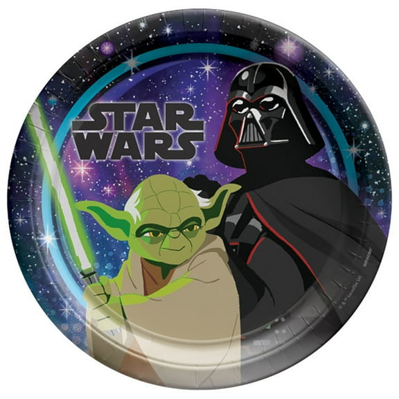 Star Wars Party Supplies - 9" Plates (Serves 8)