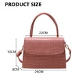thumbnail image 2 of Bolso de mano pequeño de piel de cocodrilo para mujer, bolso de hombro, clásico, tipo billetera, con asa superior, de piel sintética, con cremallera, 2 of 7