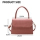 thumbnail image 2 of Bolso de mano pequeño de piel de cocodrilo para mujer, bolso de hombro, clásico, tipo billetera, con asa superior, de piel sintética, con cremallera, 2 of 7