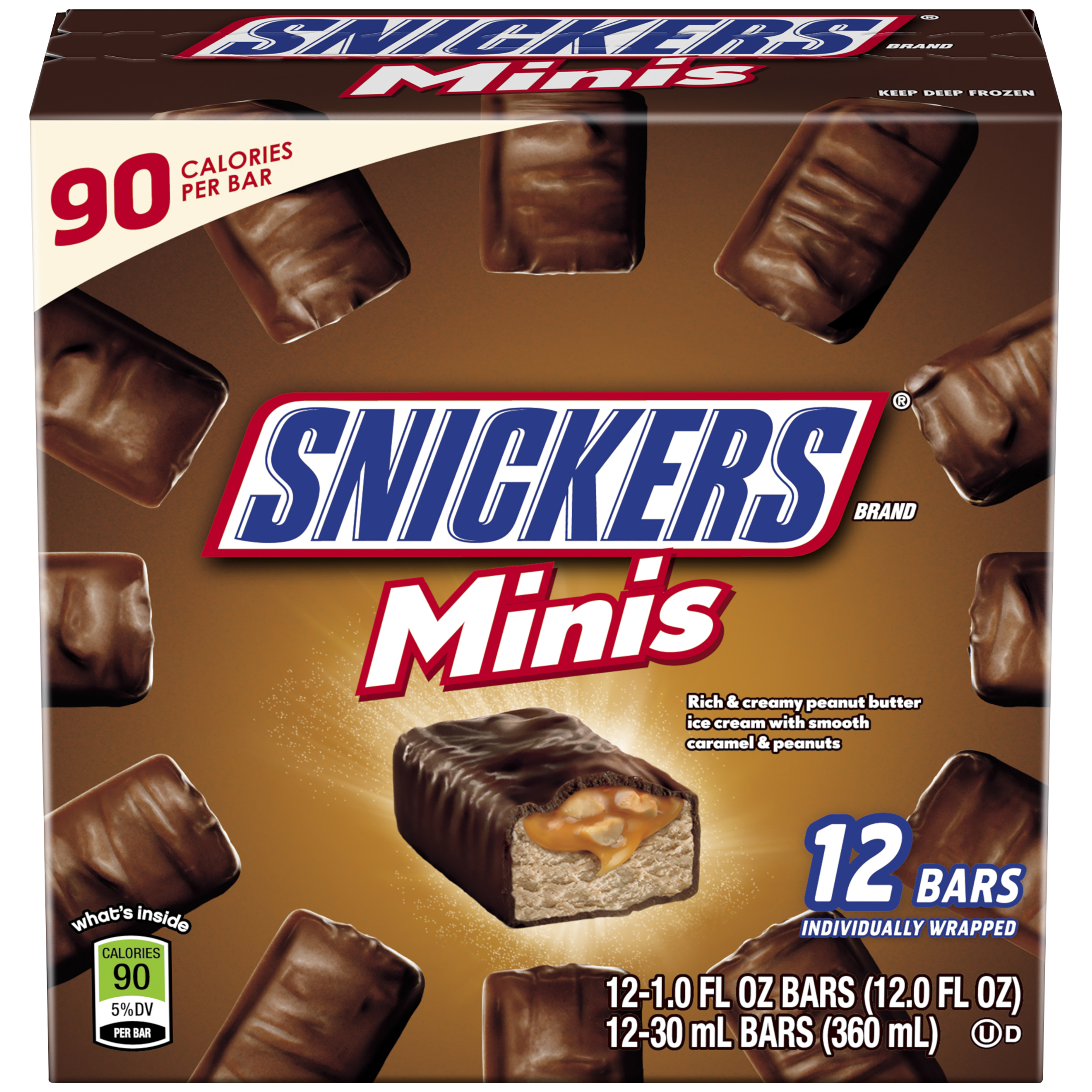 Snickers Mini's Ice Cream Bars - Shop Bars & Pops at H-E-B