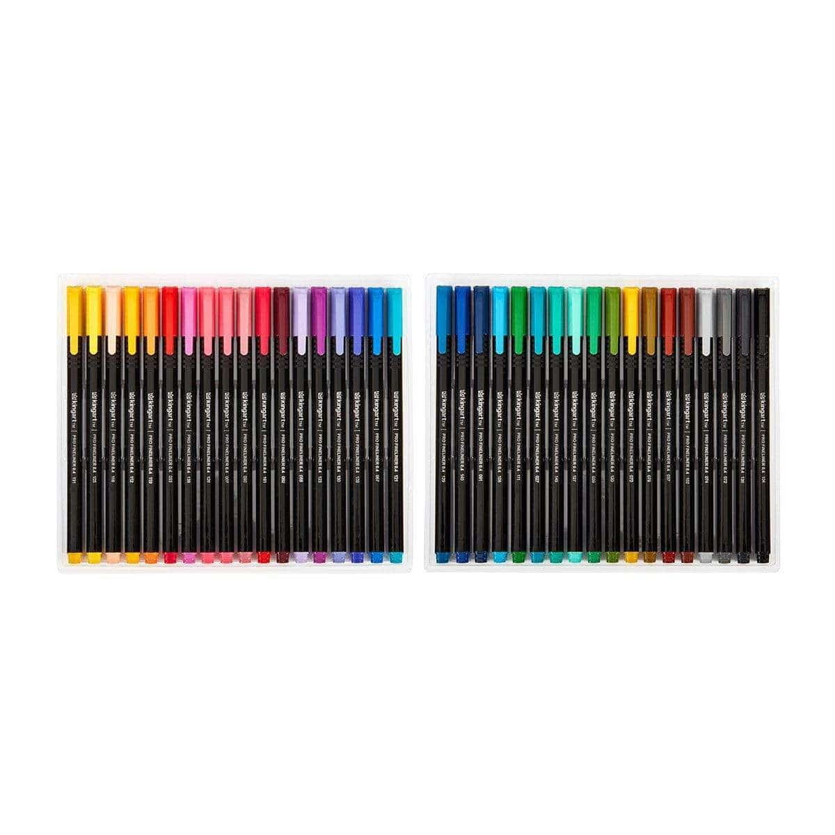 KINGART® PRO Extra Fine Point Acrylic Paint Pen Markers, Black & White, Set  of 6 (3 each)