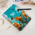 thumbnail image 4 of Spiral Notebook,College Ruled Journal,8.26" x 5.71" 50 Sheets/100 Pages,2 Pack - Sunflowers And Butterflies in The Sky With Blue Sky, 4 of 7