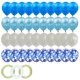 thumbnail image 1 of Juego de globos de látex de 60 piezas de 12 pulgadas, compatible con suministros de decoraciones para fiestas temáticas de cumpleaños, bodas y Baby Shower, 1 of 5
