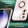 thumbnail image 2 of Clear Case for Samsung Galaxy S23 Plus, Magnetic [Compatible with Magsafe] with 360° Rotatable Ring Kickstand Slim Transparent Men Women Shockproof Protective Phone Cover for Galaxy S23 Plus, Pink, 2 of 7
