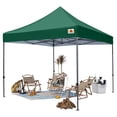 thumbnail image 4 of ABCCANOPY 10' x 10' Forest Green Outdoor Commercial Instant Shelter Metal Patio Pop-Up Canopy, 4 of 8