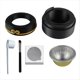 thumbnail image 1 of Cápsulas de Café Reutilizables, Tapas y Discos para Cápsulas de la Serie Vertuo, Estuche Vacío con 50 Tapas con Sello de Aluminio, Soporte y Cepillo, Kit de Cápsulas B, 1 of 1