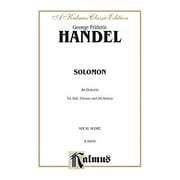 Solomon (1749): SSATB or SSAATTBB Double Chorus with SSSSATB Soli (English Language Edition), Vocal Score