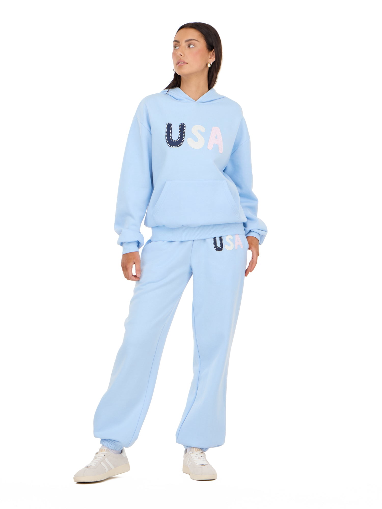 Forever 21 Women's and Women's Plus Americana Oversized Hoodie, Sizes XXS-4X