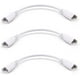 thumbnail image 1 of T5 T8 Cable de conector de tubo LED de 8 pulgadas Doble cable de extensión macho a macho para tubo fluorescente LED integrado Bombilla de lámpara Socket (3-Pack 3 Pin macho), 1 of 4