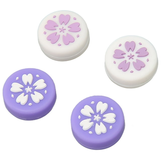 4PCS Soft Silicone Thumb Grip for Switch Prevent Slip Replacement Joystick , Anti Slip, Soft and Comfortable Touch, Compatible with Switch Lite, Thumb Grip