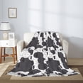 thumbnail image 2 of Disketp Black And White Sheeps Cozy Flannel Fleece Throw Blanket: Has a velvety texture for All Seasons - Perfect for Women, Men, & Kids", 2 of 6