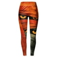 thumbnail image 5 of YDFCWXW Halloween Leggings for Women Tummy Control Monster Pumpkin Printed Stretchy Leggings Yoga Pants Tights (Light Gray, XXL), 5 of 6