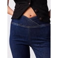 thumbnail image 5 of Liacowi Women High Waist Flare Jeans Fashion Solid Color Stretch Denim Pants Spring Fall Denim Bell Bottoms Slim Washed Denim Pants Streetwear, 5 of 6