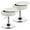 White, variant on Costway Set of 2 Adjustable Vanity Stool 360° Swivel Storage Makeup Chair with  Tray Pink