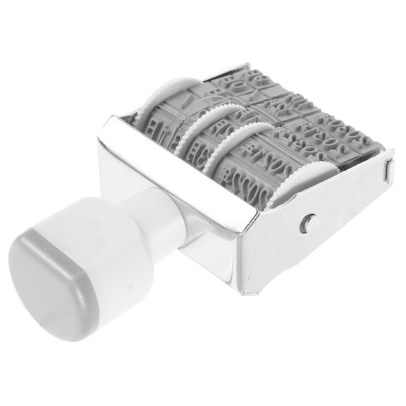 HONMEET Roller Date Stamp Handheld Date Stamper White 1Pcs