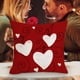 thumbnail image 2 of Funda de almohada para San Valentín, funda de almohada de lino rojo para festivales en casa, funda de cojín decorativa para sofá, funda de cojín para San Valentín, 2 of 5