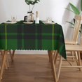 thumbnail image 3 of Rectangle Table Cloth, MacArthur Tartan Green Plaid Resistant Washable Tablecloth Decorative Table Cover for Dining, Indoor and Outdoor, 3 of 6