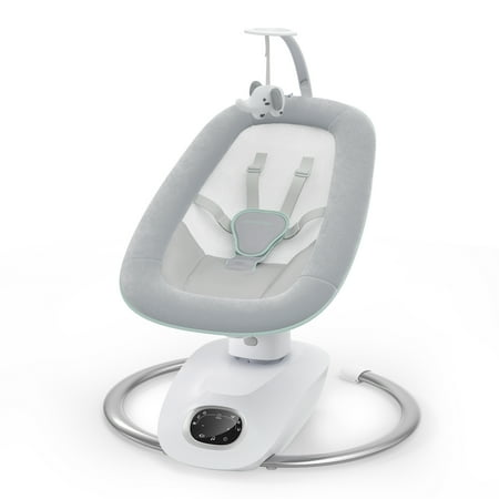 Momcozy CocoSway 3D-Motion Baby Swing for Infants to Toddlers, 6 Motion Modes & 4 Speeds, 180° Rotating Seat, 8 Preset Lullabies