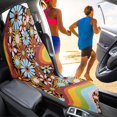 thumbnail image 2 of KUIFORTI Waterproof Car Seat Sweat Protector, Washable Retro Floral Towel Seat Coverfor Athletes, Gym, Yoga, Beach, All-Fit for Cars, SUVs and Trucks, 2 of 7