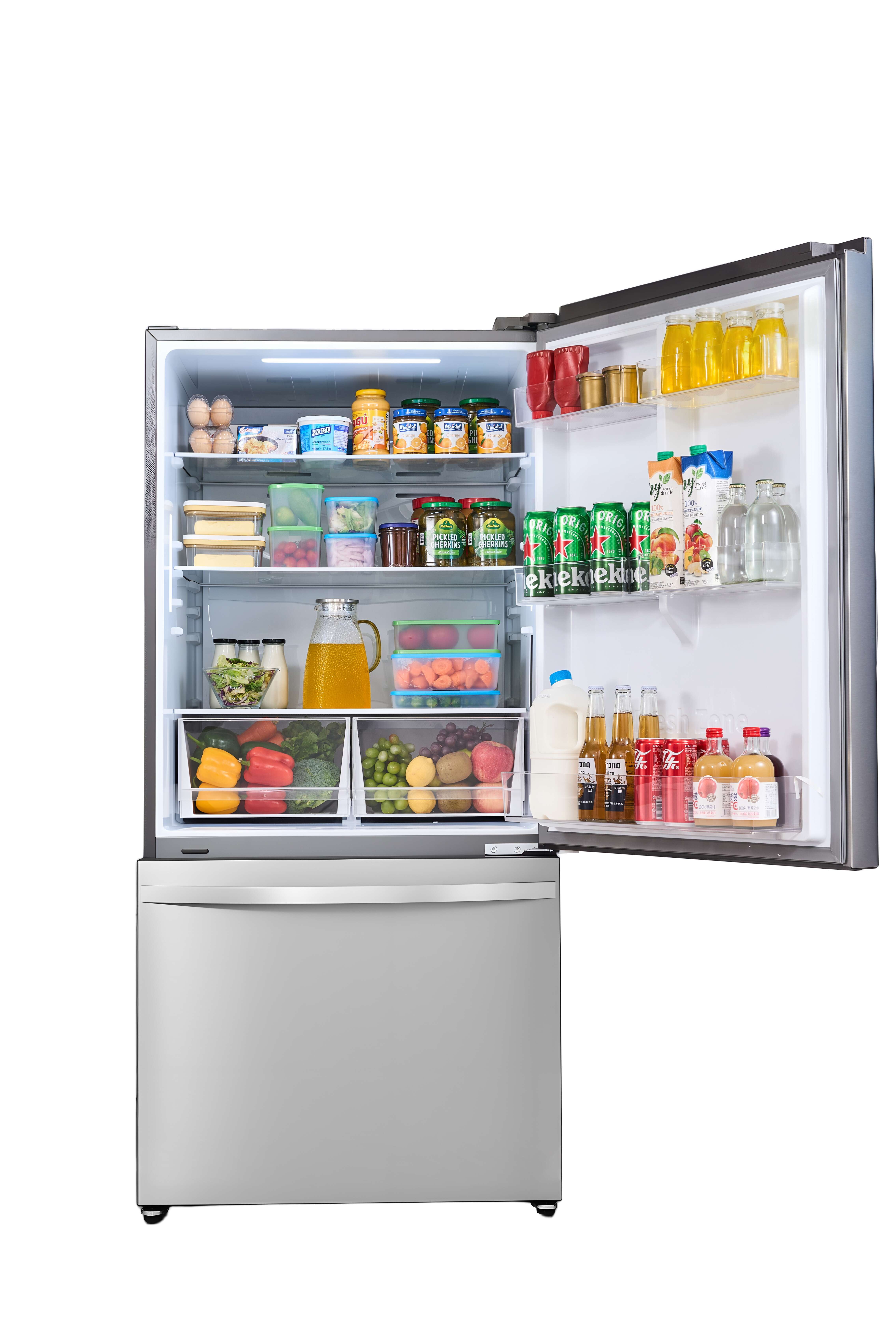 Kenmore 31" 22.3 Cu. ft. Capacity Standard Refrigerator with Bottom Freezer, Fingerprint Resistant Stainless Steel