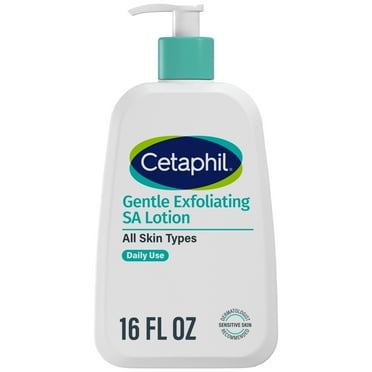 Cetaphil Gentle Exfoliating SA Lotion, Lightweight Moisturizer for All Skin Types, 16 fl oz