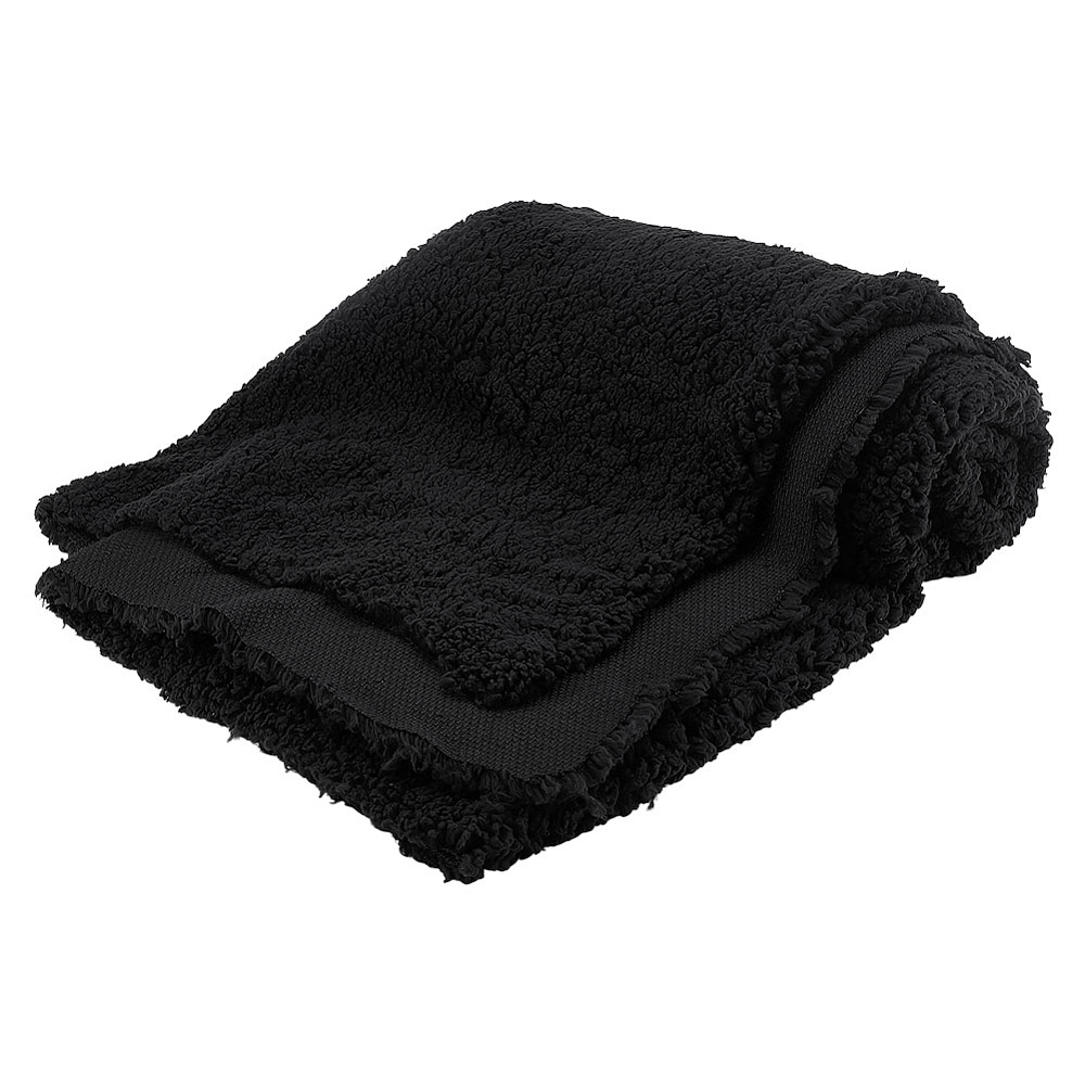 Black Plush Fabric 59 Inch Wide Lambs Wool Fabrics Fur Craft Fabric Sherpa Fleece Fabrics for DIY Craft Sewing Projects Costume Coats Blankets 1 Yard DIY
