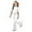 White, variant on Girls Two Piece Outfits Short Sleeve Bow T-Shirt Top and Flared Pants Set Girls Summer Clothes for 7-8 Years Old Girls