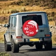 thumbnail image 5 of Goofa Saying Ho Ho Ho Pattern Universal Tire Cover for Jeep, SUV, Truck, and Trailer – Waterproof, UV-Resistant,Easy to Install, Fits 14"-17" Tires-17 inch, 5 of 6