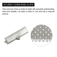 thumbnail image 4 of Unique Bargains 160Pack Ribbon Crimp Clamp Ends 25mm Cord End Clasp for DIY Craft Silver Tone, 4 of 7