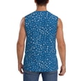 thumbnail image 4 of Haiem Men's Blue Star Print Print Tank Tops Summer Sleeveless Cut Off Workout T-Shirts Fitness Vest Athletic Undershirts-X-Large, 4 of 8