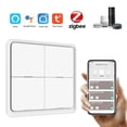 thumbnail image 3 of Homgeek Wireless Smarts Scene Switch 4 Gang Scenario Switch 4 Road Slab Scene Keys Switch Smarts Home Assistant Smarts Home Automation Compatible with , Home, Siri, Smarts Life, 3 of 7