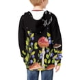 thumbnail image 3 of Xoenoiee Blueberry Mushroom Star Moon Girls Boys Zip-Up Hoodies Kids Fall Winter Warm Sweatshirt Jacket with Pocket Youth Long Sleeve Shirt Top Teen Clothes Outfits, 14-16 Years, 3 of 7