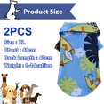 thumbnail image 2 of Chaleco con estampado de surf de verano de 2 piezas para perros, ropa para mascotas, estilo fino, ropa para perros pequeños de leche, cachorros de osito de peluche, Bichon, verano, 2 of 5