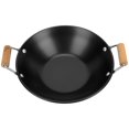 thumbnail image 2 of HLONK Steel Wok Pan Woks Stir Fry Pans Wood Handle Stainless Steel Pot, 2 of 10