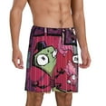 thumbnail image 2 of Invader Zim Comedy Men's Short Pajama Pants Lightweight Daily Lounge Shorts Bottoms Sleepwear Cozy Soft Home Pajama Pants Shorts, 2 of 9