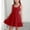 Red, variant on Girl's Summer Dresses Spaghetti Strap Swing Pleated Cotton Dress Tween Kids Boho Beach Casual Midi Sundress Purple 12-13 Years