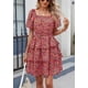 thumbnail image 5 of Vestido PRETTYGARDEN 2025 Floral de Verano con Escote Cuadrado XL, 5 of 7
