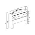 thumbnail image 4 of Tête de lit bibliothèque simple Summer Breeze de Meubles South Shore, 4 of 4