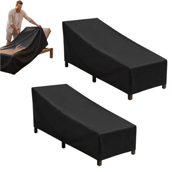 ChenHW 2-Pack Waterproof Chaise Lounge Cover – Heavy Duty Patio Furniture Protector for Outdoor