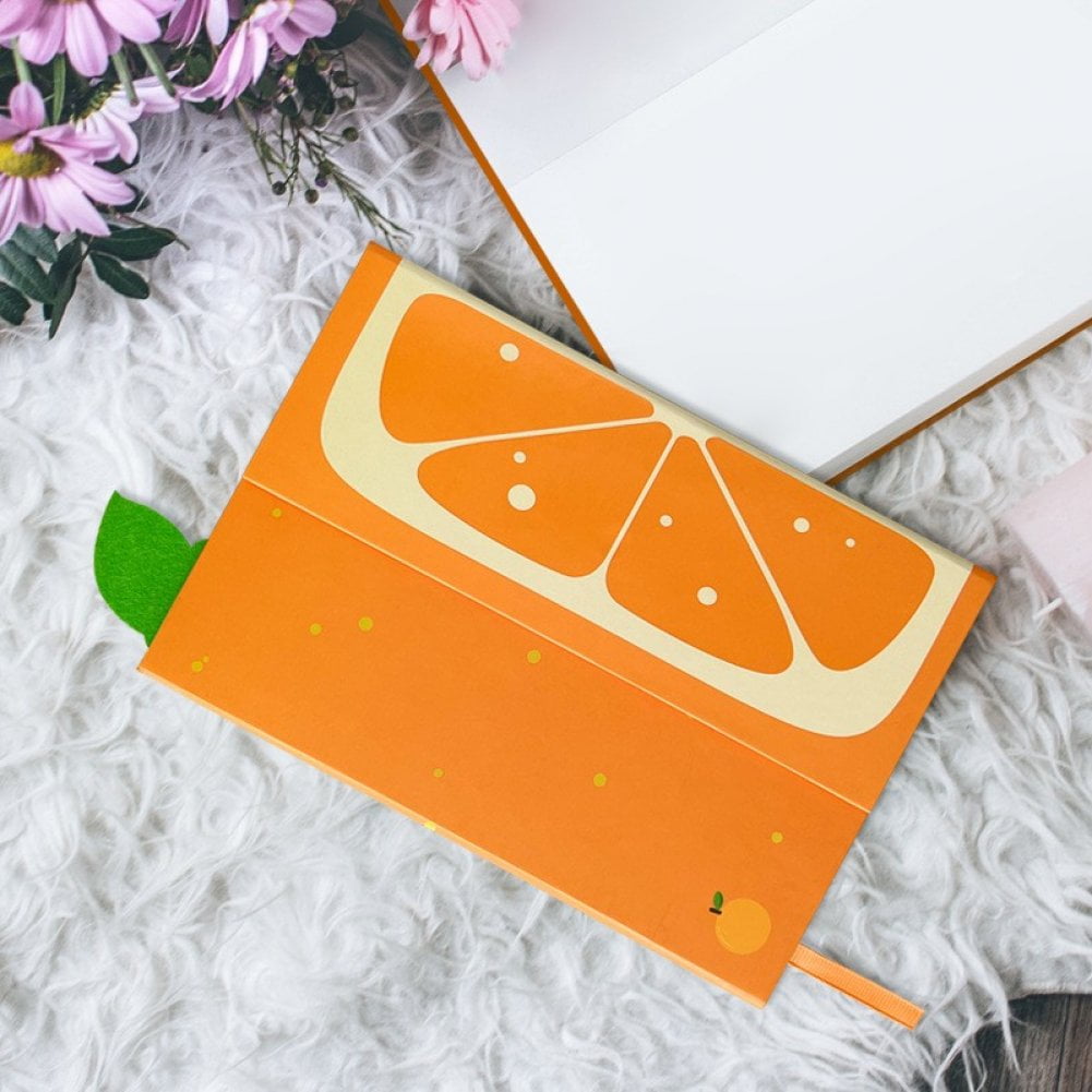 Jiibva Journal Notebook With Magnetic Flap Refillable Journal Notebook Fruit Pattern Note Book Stationery Diary Book