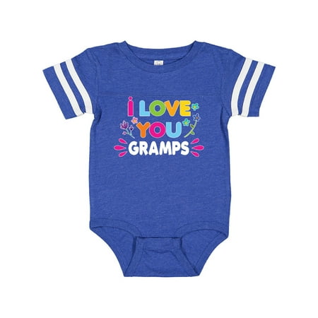 

Inktastic I Love You Gramps with Flowers Gift Baby Girl Bodysuit