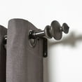 thumbnail image 2 of hometrends Pegoda 3/4" Pewter Drapery Rod Set, 2 of 3