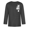 thumbnail image 3 of Birdeem Chemises pour Hommes Imprimé Col Rond Mode Décontractée Manches Courtes Blouses, 3 of 9