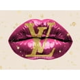 thumbnail image 2 of Blake, Madeline 24x19 Gold Ornate Wood Framed with Double Matting Museum Art Print Titled - Fashion Lips Pink II, 2 of 4