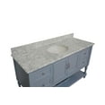 thumbnail image 2 of Beverly 60" Single Bathroom Vanity with Powder Blue Cabinet and Carrara Marble Top, 2 of 6