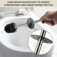 thumbnail image 4 of Toilet Brush Holder Freestanding,Brushed Nickel,304 Stainless Steel,SUS304 Toilet Bowl Brush and Holder for Bathroom - Space Saving,Sturdy,Deep Cleaning,Covered Brush, 4 of 12