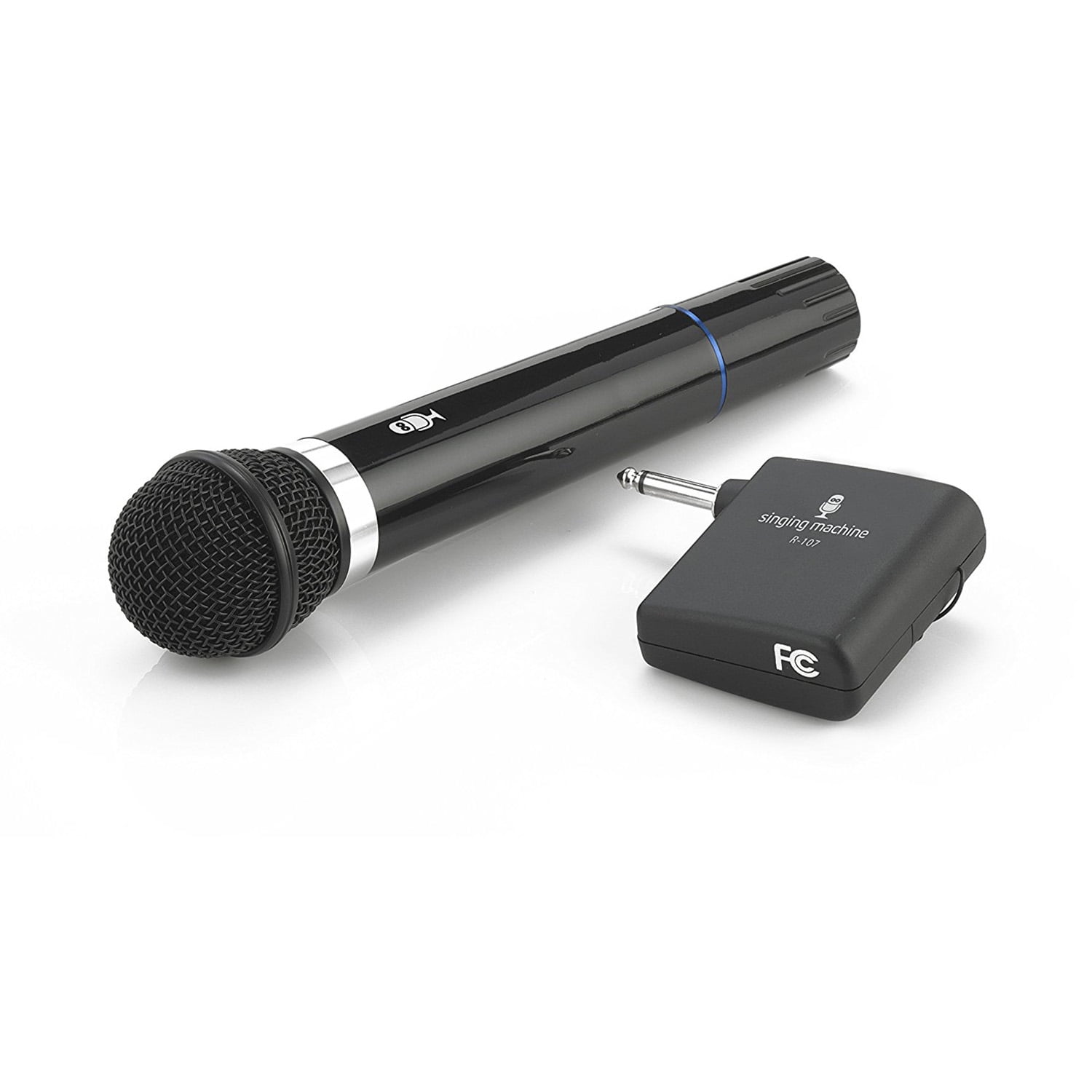 Black Refurbished Cord Singing Machine SMM205-BT Unidirectional Dynamic Microphone with 10 Ft 