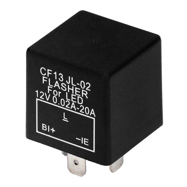 Relé de intermitencia de 3 pines 88 veces/min Relé de intermitencia de luz LED de tamao compacto para control de lámpara Amonsee No